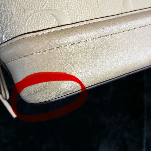 Coach Sierra Satchel F27598 Nude/Tan Patent Leather – Fair Condition - Picture 6 of 13